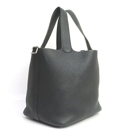 HERMES Picotin Lock MM Taurillon Clemence Black