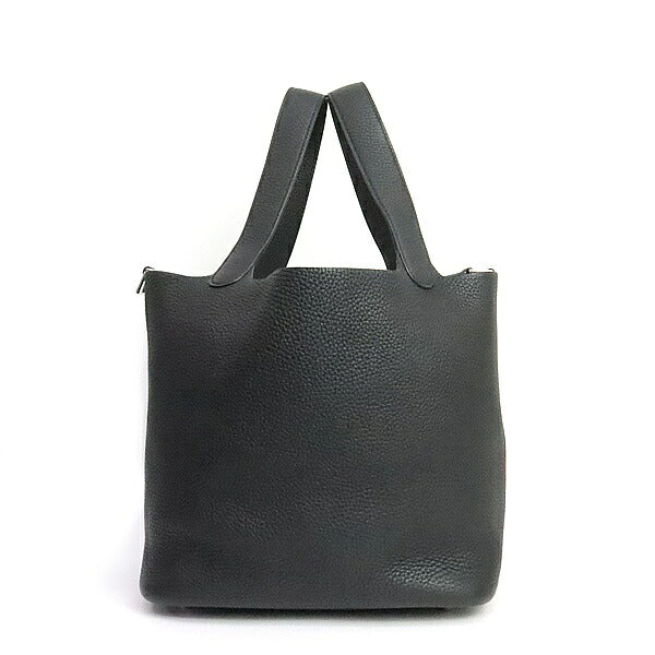 HERMES Picotin Lock MM Taurillon Clemence Black