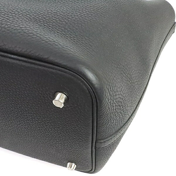 HERMES Picotin Lock MM Taurillon Clemence Black