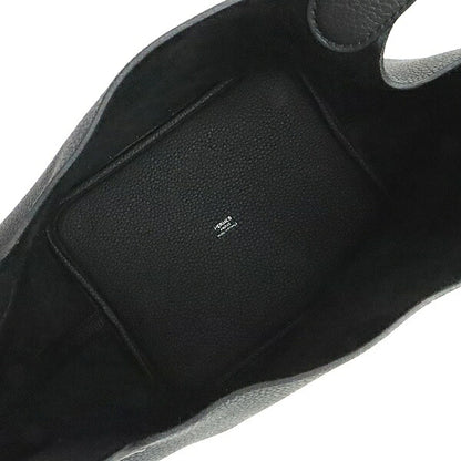 HERMES Picotin Lock MM Taurillon Clemence Black