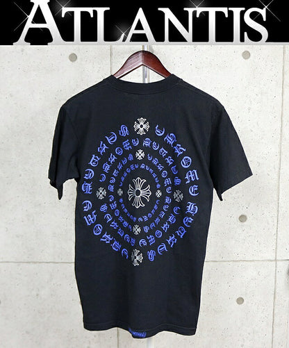 CHROME HEARTS Old Vintage Circle Logo T-Shirt Black Size M