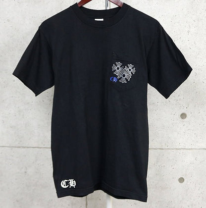 CHROME HEARTS Old Vintage Circle Logo T-Shirt Black Size M