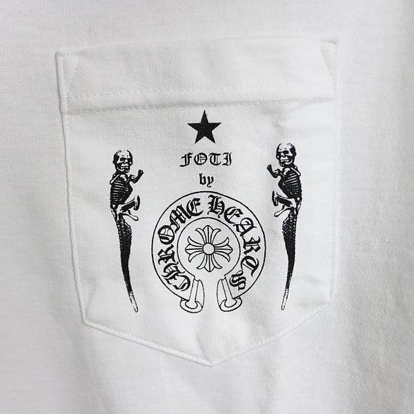 CHROME HEARTS Old FOTI JARVIS T-Shirt White Size M