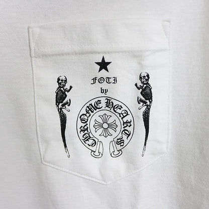 CHROME HEARTS Old FOTI JARVIS T-Shirt White Size M