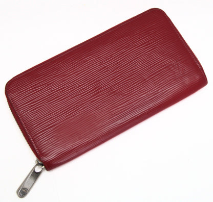 LOUIS VUITTON Zippy Epi Leather Wallet Red Size ONE SIZE