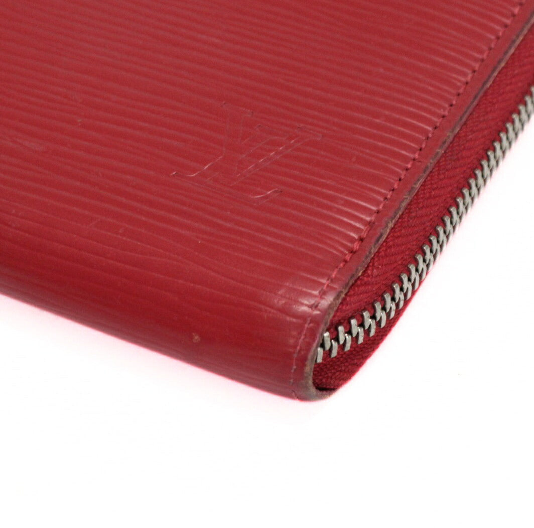 LOUIS VUITTON Zippy Epi Leather Wallet Red Size ONE SIZE
