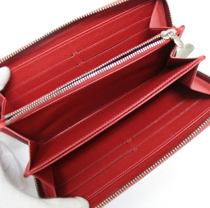 LOUIS VUITTON Zippy Epi Leather Wallet Red Size ONE SIZE