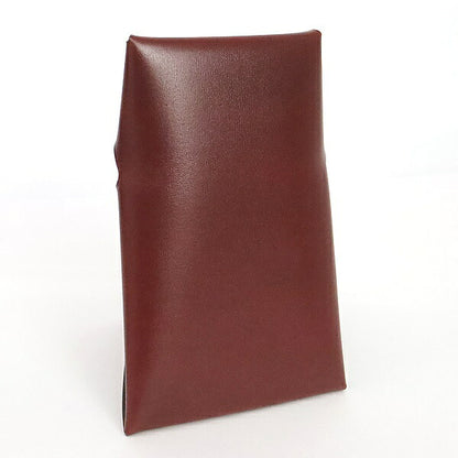 HERMES Bastia Coin Pouch Box Calf Rouge H Size ONE SIZE