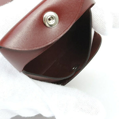 HERMES Bastia Coin Pouch Box Calf Rouge H Size ONE SIZE