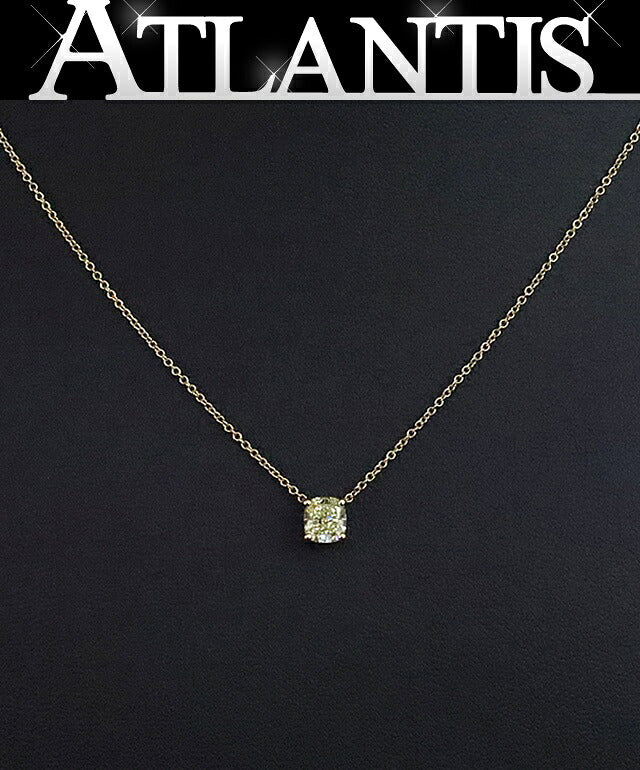 Tiffany&Co. Solitaire Fancy Necklace K18YG Size ONE SIZE