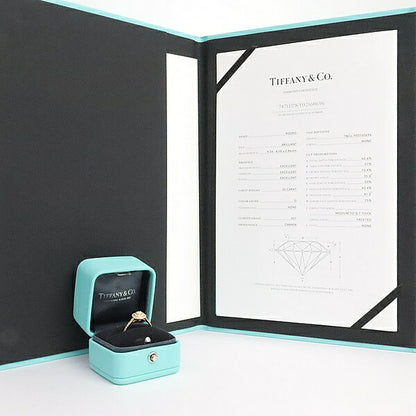 TIffany&Co. Soleste 0.36ct Diamond Ring Rose Gold Size 14