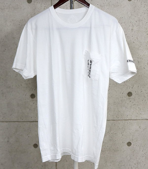 CHROME HEARTS Tokyo Limited Scroll Label Sleeve White Shirt Size L