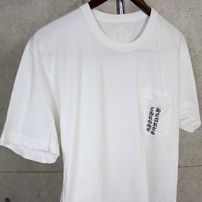 CHROME HEARTS Tokyo Limited Scroll Label Sleeve White Shirt Size L
