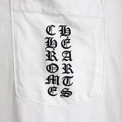 CHROME HEARTS Tokyo Limited Scroll Label Sleeve White Shirt Size L