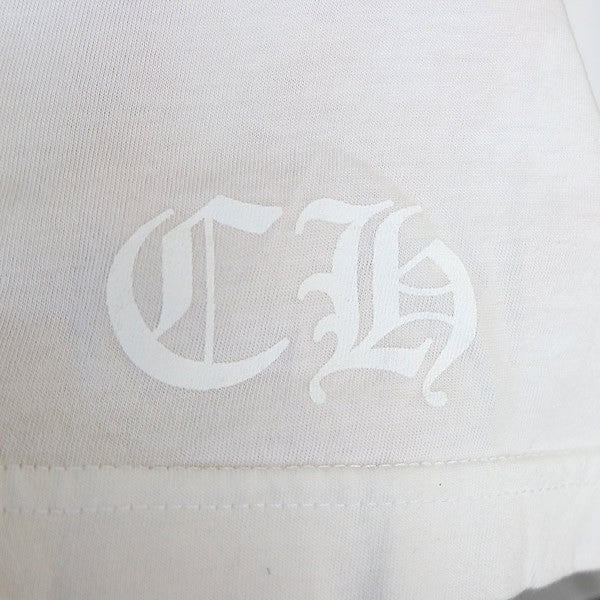 CHROME HEARTS Tokyo Limited Scroll Label Sleeve White Shirt Size L