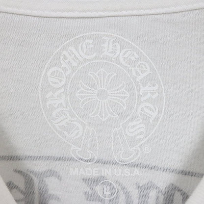 CHROME HEARTS Tokyo Limited Scroll Label Sleeve White Shirt Size L
