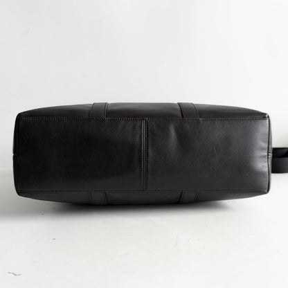 Coach 2-way Leather Tote Bag Black
