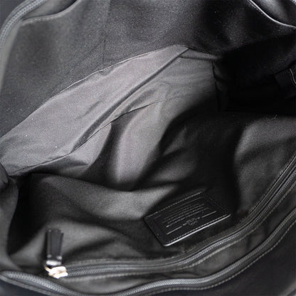 Coach 2-way Leather Tote Bag Black