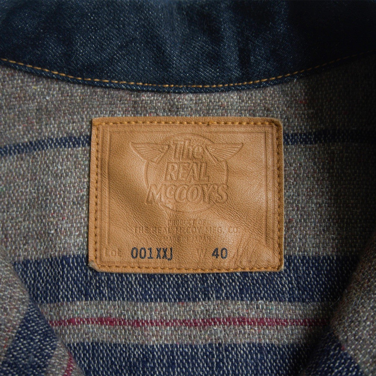 The Real McCoy's Blanket-lined Split-back Denim Jacket Size 40