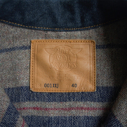 The Real McCoy's Blanket-lined Split-back Denim Jacket Size 40