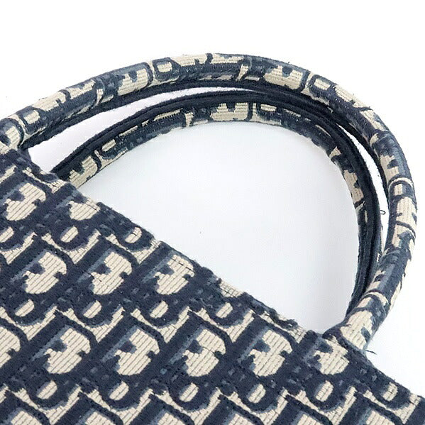 Christian Dior Oblique Jacquard Large Bag Blue Size ONE SIZE