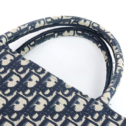 Christian Dior Oblique Jacquard Large Bag Blue Size ONE SIZE
