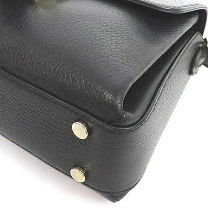 GUCCI Interlocking G Leather 2-Way Bag Black Size ONE SIZE