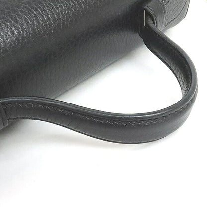 GUCCI Interlocking G Leather 2-Way Bag Black Size ONE SIZE
