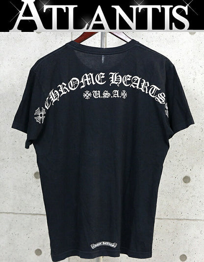 CHROME HEARTS Arch Logo Pocket Print T-Shirt Black Size M