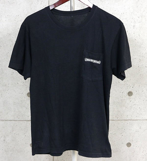 CHROME HEARTS Arch Logo Pocket Print T-Shirt Black Size M