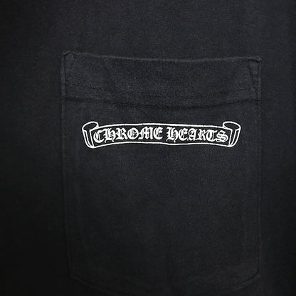 CHROME HEARTS Arch Logo Pocket Print T-Shirt Black Size M