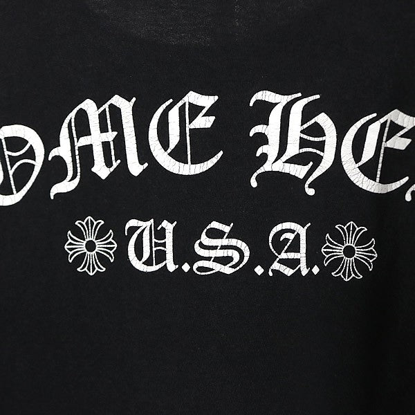 CHROME HEARTS Arch Logo Pocket Print T-Shirt Black Size M