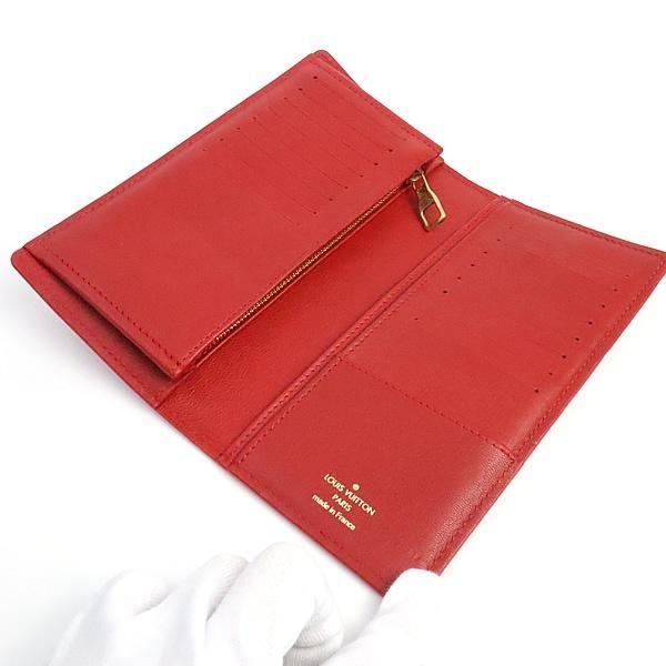 Louis Vuitton Portefeuille Brazza Wallet Red Size ONE SIZE