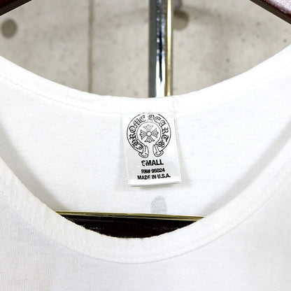 CHROME HEARTS Vintage RS3 Cross Cotton Tank Top White Size S