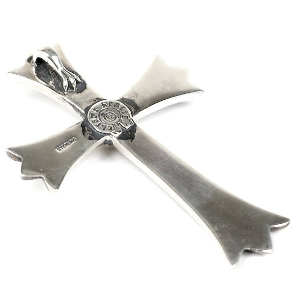 CHROME HEARTS Large Cross Silver Pendant Charm Size ONE SIZE
