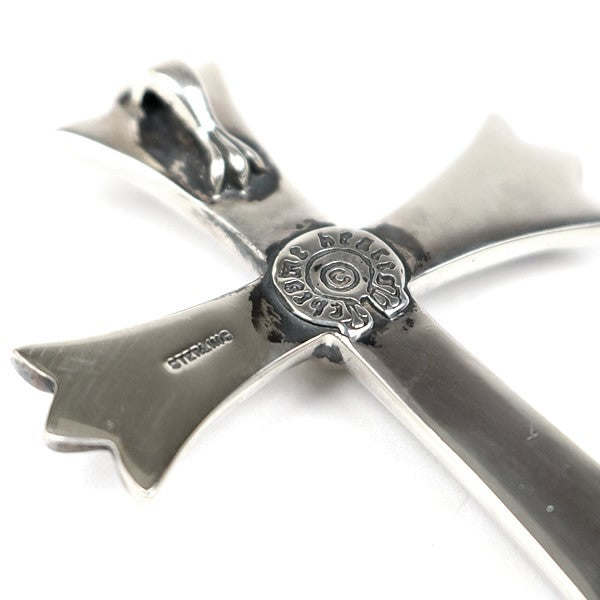 CHROME HEARTS Large Cross Silver Pendant Charm Size ONE SIZE