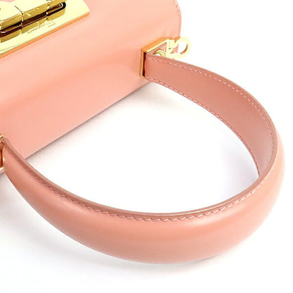 Salvatore Ferragamo Gancini Calfskin Bag Pink Size ONE SIZE
