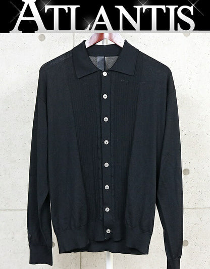 CHROME HEARTS Cashmere Cemetery Cross Cardigan Black Size M
