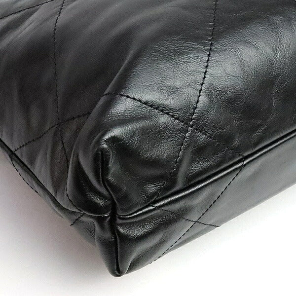 CHANEL Chanel 22 Small Shiny Bag Black Size ONE SIZE