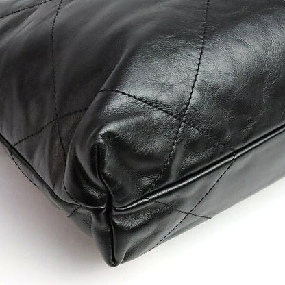 CHANEL Chanel 22 Small Shiny Bag Black Size ONE SIZE