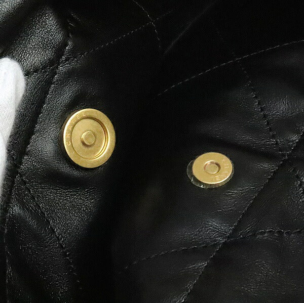CHANEL Chanel 22 Small Shiny Bag Black Size ONE SIZE