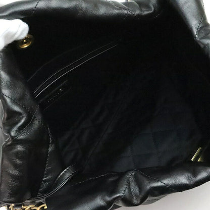 CHANEL Chanel 22 Small Shiny Bag Black Size ONE SIZE