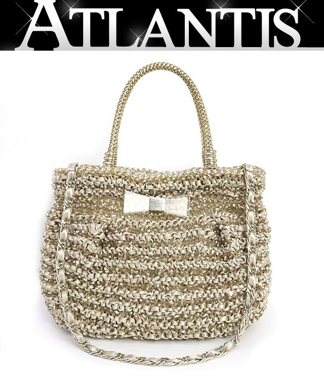 ANTEPRIMA Wire 2-Way Bag PVC Beige Size ONE SIZE