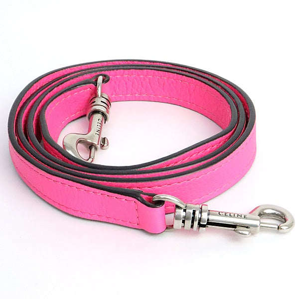 CELINE Luggage Micro Shopper Leather Neon Pink Bag Size ONE SIZE