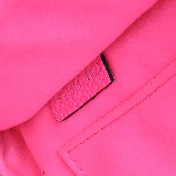 CELINE Luggage Micro Shopper Leather Neon Pink Bag Size ONE SIZE