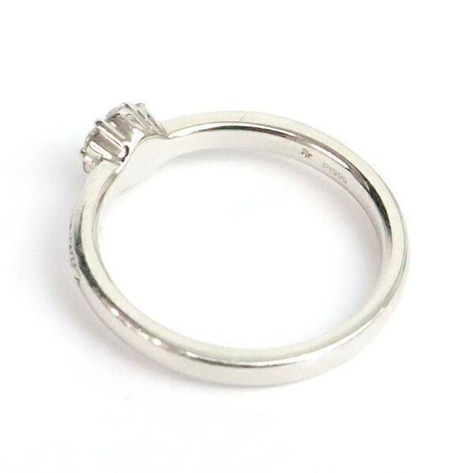 Ponte Vecchio Flower Diamond Ring Pt999 Size 8
