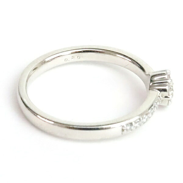 Ponte Vecchio Flower Diamond Ring Pt999 Size 8