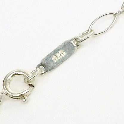 Tiffany&Co. Beaded Heart Necklace Silver/Blue Size ONE SIZE
