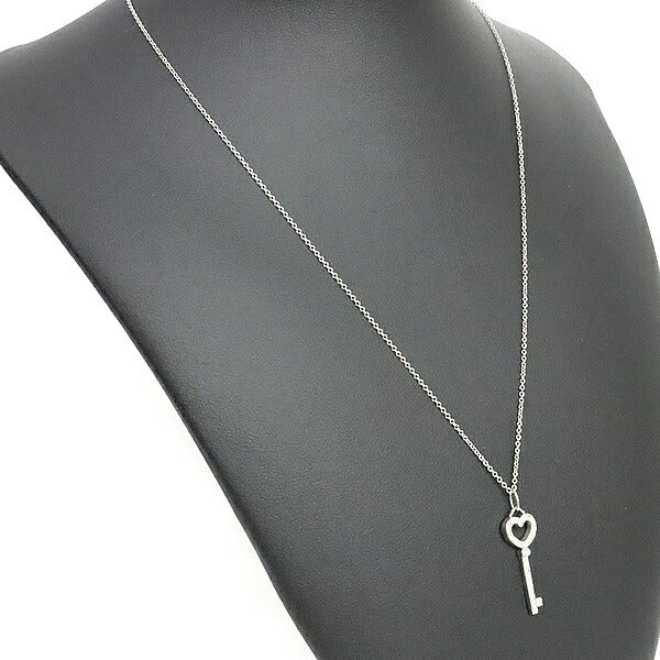Tiffany&Co. Heart Key Necklace Platinum Size ONE SIZE