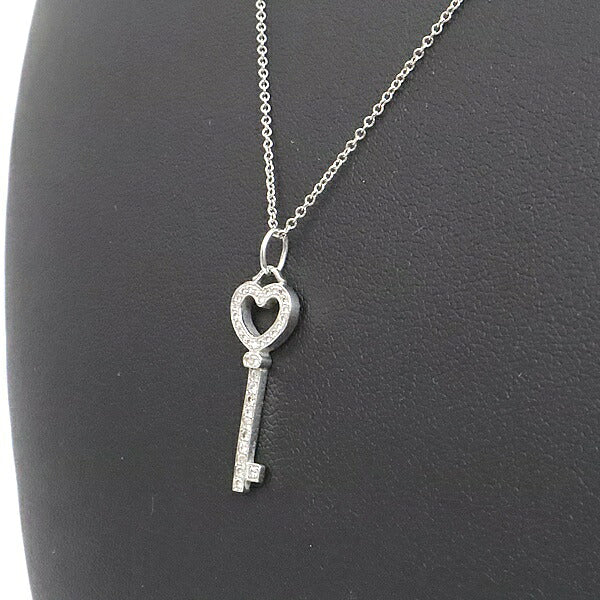 Tiffany&Co. Heart Key Necklace Platinum Size ONE SIZE